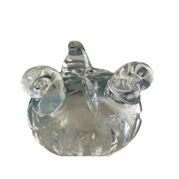 Vintage Bohemian Heavy Hand Cut 3 Footed Crystal Vase 5.75”H Clear Gift Feet - Picture 3 of 16